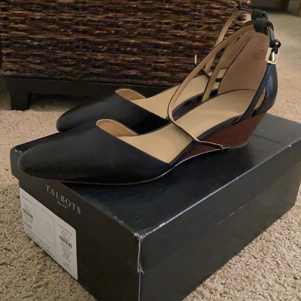Talbots Black Laney 45 D’Orsay 9 1/2M